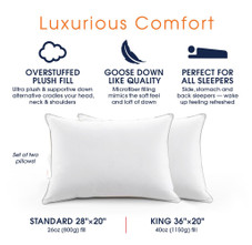 Plush Luxurious Down Alternative Pillows (2-Pack) product image