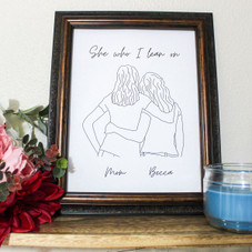 Personalized 'She Who I Lean on' Print product image