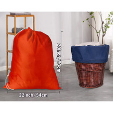 Heavy-Duty Large Nylon Clothes Laundry Bag with Drawstring Top Closure (2-Pack) product image