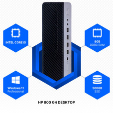 HP® EliteDesk 800 G4 Intel Core i5, 8GB RAM, 500GB SSD Complete Bundle product image