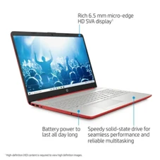 HP® 15.6" HD Laptop with Intel N5000, 4GB RAM, 128GB SSD (2020 Release) product image