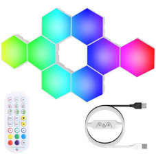 iNova™ 8-Piece Hexagon LED Light Panel Set product image