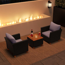 3-Piece Outdoor Patio Rattan Furniture Set product image 3-Piece Outdoor Patio Rattan Furniture Set product image