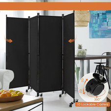 4-Panel Folding Room Divider product image