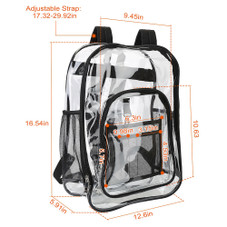 Heavy-Duty 5.3-Gallon Clear Backpack product image