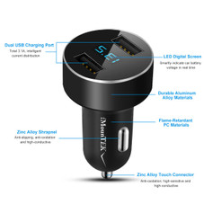 iMounTEK® Dual USB Car Charger Adapter product image