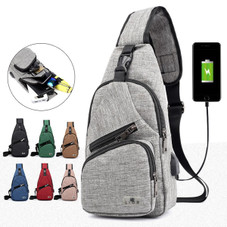 Lior™ Shoulder Crossbody Backpack with USB Cable product image