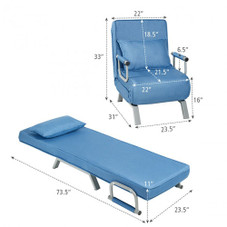 Folding 5-Position Convertible Sleeper Chair product image