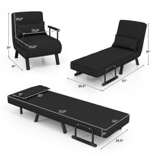 Folding 5-Position Convertible Sleeper Chair product image