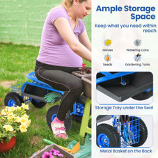 Rolling Garden Work Seat with Underseat Tray product image
