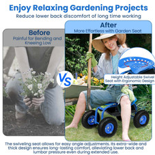 Rolling Garden Work Seat with Underseat Tray product image