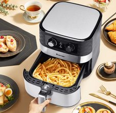 Stainless Steel 1700W Electric 5.3 QT Hot Air Fryer  product image