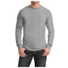 Men's Cotton-Blend Crew Neck Long Sleeve Tee product image