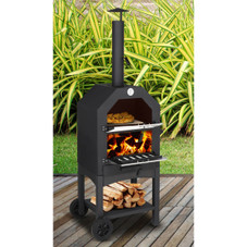 Outdoor Wood-Burning Pizza Oven with Pizza Stone product image