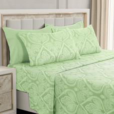 4 or 6-Piece Paisley Printed Deep Pocket Bed Sheet Set product image