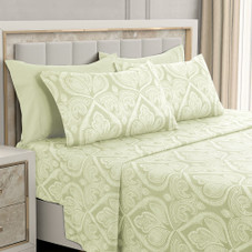 4 or 6-Piece Paisley Printed Deep Pocket Bed Sheet Set product image