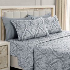 4 or 6-Piece Paisley Printed Deep Pocket Bed Sheet Set product image