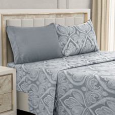 4 or 6-Piece Paisley Printed Deep Pocket Bed Sheet Set product image