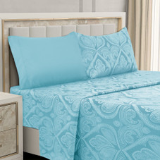 4 or 6-Piece Paisley Printed Deep Pocket Bed Sheet Set product image