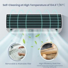 Ductless Mini Split Heating & Air Conditioner  (12,000- to 24,000-BTU) product image