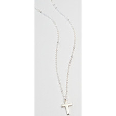 18K Gold-Plated Tiny Cross Necklace product image