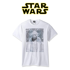 Star Wars® Jedi Master Yoda Official Men’s Free Words of Wisdom T-Shirt product image
