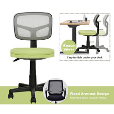 Armless Adjustable Swivel Mesh Desk Chair product image