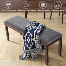 Upholstered Wood Entryway Bench product image