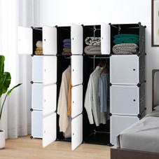 16-Cube Portable Closet Wardrobe Armoire Bedroom Dresser product image