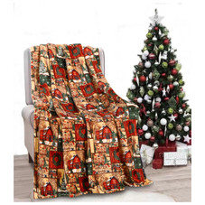 Noble House Soft Fleece Winter Holiday Throw Blanket product image