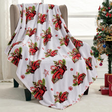 Noble House Soft Fleece Winter Holiday Throw Blanket product image