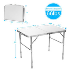 Adjustable Height Aluminum Folding Table product image