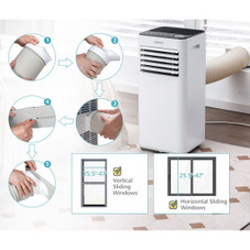 8,000BTU Portable Air Conditioner with Dehumidifier and Remote product image