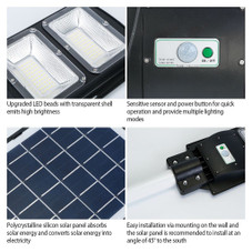 Solar Power LED Street & Path Light with Remote by Solarek® product image