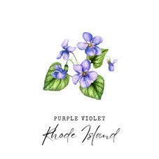 State Flower Wall Art Print product image