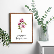 State Flower Wall Art Print product image
