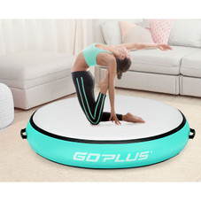 40-Inch Inflatable Round Gymnastic Mat with Electric Pump product image