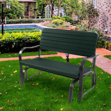 Outdoor Patio Steel Swing Bench Loveseat product image