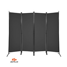 Goplus 4-Panel 5.6ft Room Divider Folding Fabric Privacy Screen product image