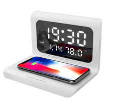 Alarm Clock with 10W Wireless Charging and LED Display product image