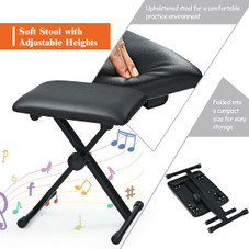 61-Key Electronic Keyboard Piano with Lighted Keys and Bench product image