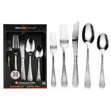 40-Piece Silverware Set with Steak Knives for 8 product image