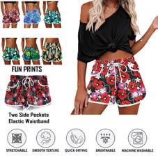 Women's High-Waisted Boardshorts with Pockets (3-Pack) product image