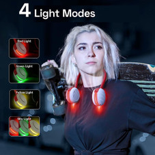 Rechargeable Portable LED Neck Fan with 3 Speeds product image
