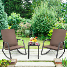 3-Piece Patio Rattan Rocking Furniture Set product image