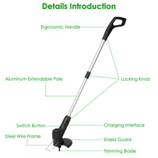 LakeForest® Rechargeable Grass Trimmer product image