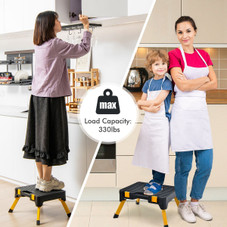 2-in-1 Step Ladder Toolbox Stool product image