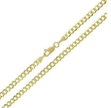 Solid 10K Gold Unisex 2.5mm Italian Cuban Curb Link Chain product image