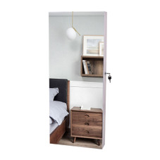 Wall-Mounted Mirror Jewelry Cabinet with Lock product image