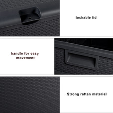 120-Gallon Waterproof Plastic Storage Deck Box product image